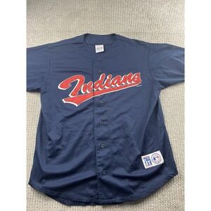 Vintage Cleveland Indians Kenny Lofton Jersey Mens Large True Fan MLB Baseball